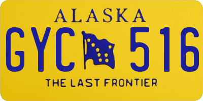 AK license plate GYC516