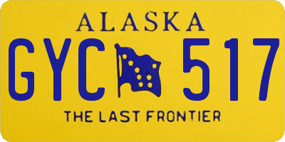 AK license plate GYC517