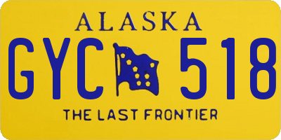 AK license plate GYC518