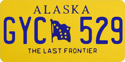 AK license plate GYC529