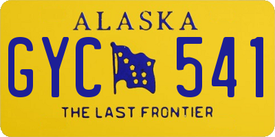AK license plate GYC541