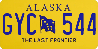 AK license plate GYC544