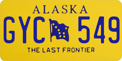 AK license plate GYC549