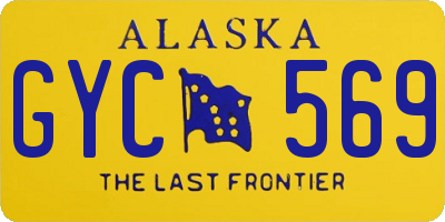 AK license plate GYC569