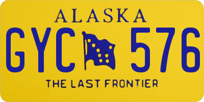 AK license plate GYC576