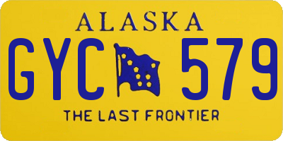 AK license plate GYC579