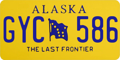 AK license plate GYC586