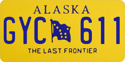 AK license plate GYC611