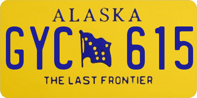 AK license plate GYC615