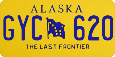 AK license plate GYC620