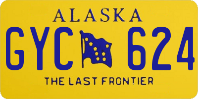 AK license plate GYC624