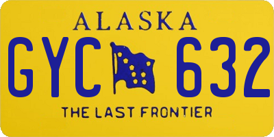 AK license plate GYC632