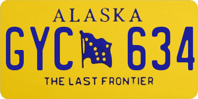 AK license plate GYC634