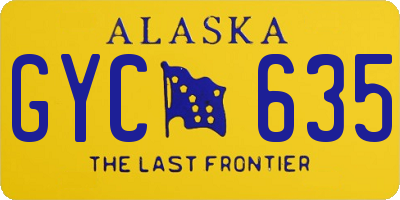 AK license plate GYC635