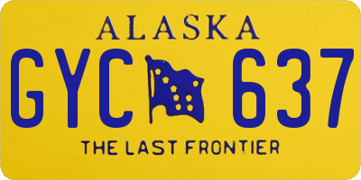 AK license plate GYC637