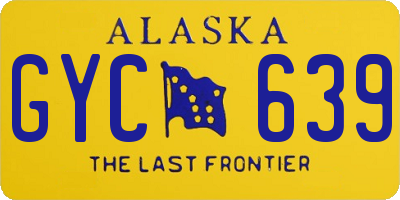 AK license plate GYC639