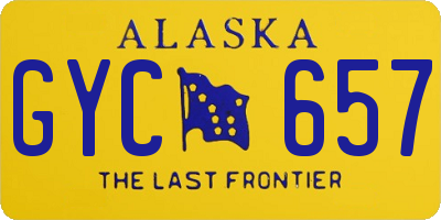 AK license plate GYC657