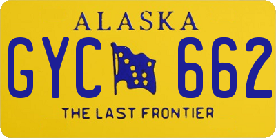 AK license plate GYC662