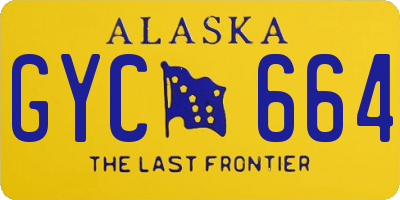 AK license plate GYC664