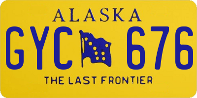 AK license plate GYC676