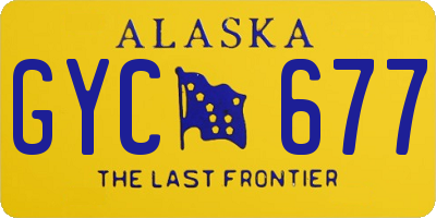 AK license plate GYC677