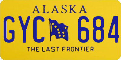 AK license plate GYC684
