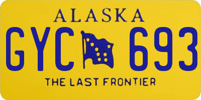 AK license plate GYC693