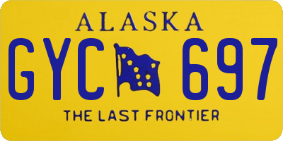 AK license plate GYC697
