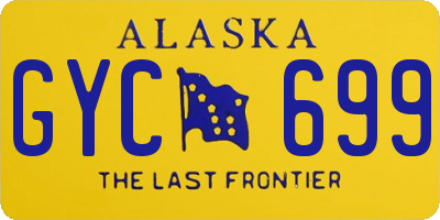 AK license plate GYC699