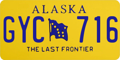 AK license plate GYC716