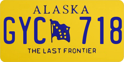 AK license plate GYC718