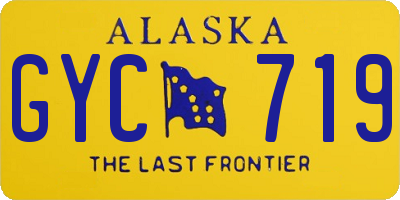 AK license plate GYC719