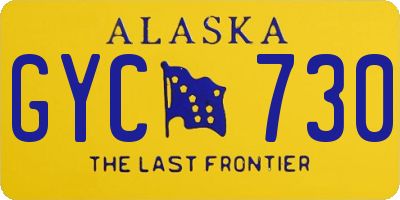 AK license plate GYC730