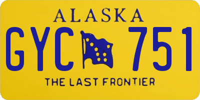 AK license plate GYC751