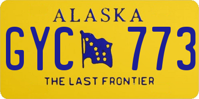 AK license plate GYC773