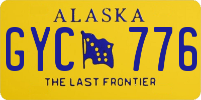 AK license plate GYC776