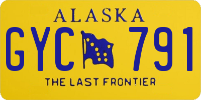 AK license plate GYC791