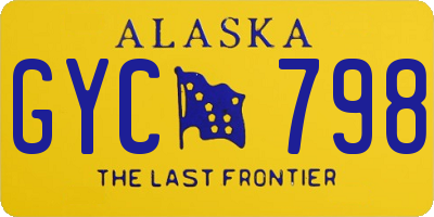 AK license plate GYC798