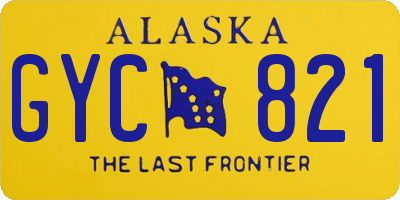 AK license plate GYC821