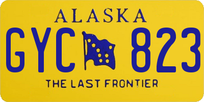 AK license plate GYC823