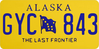 AK license plate GYC843