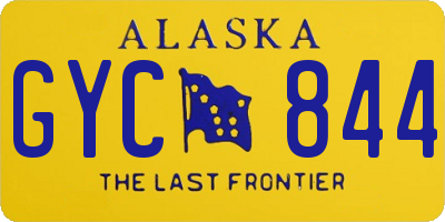 AK license plate GYC844