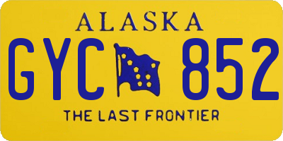 AK license plate GYC852