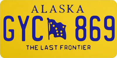 AK license plate GYC869