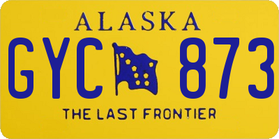 AK license plate GYC873