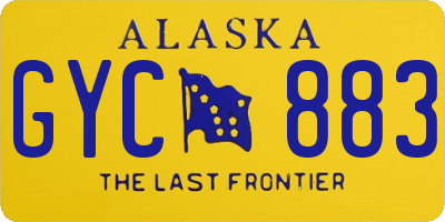 AK license plate GYC883