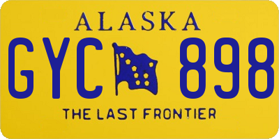 AK license plate GYC898
