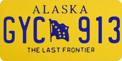 AK license plate GYC913