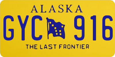 AK license plate GYC916