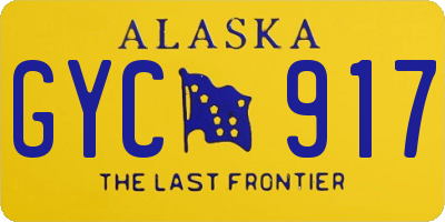 AK license plate GYC917